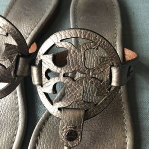 Tory Burch MILLER METALLIC pewter 8